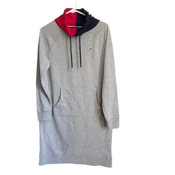 Tommy Hilfiger Logo Sweatshirt Dress M - Picture 1 of 5